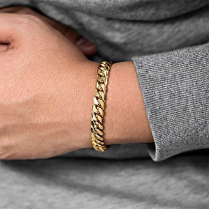 14K Solid Gold Miami Cuban Link Bracelet