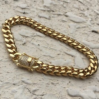 Gold Miami Cuban Link Bracelet