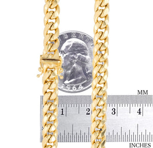 14K Solid Gold Miami Cuban Link Bracelet