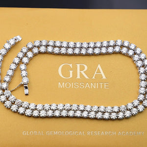 Gold silver VVS1 Moissanite Tennis chain Bracelet
