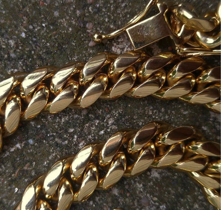 Gold Miami Cuban Link Chain