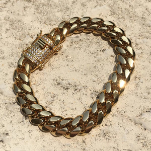 Gold Miami Cuban Link Bracelet